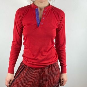 Red Patagonia vintage Henley